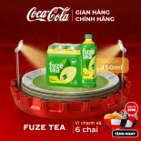 [SIÊU SALE ] Lốc 6 Chai Trà Fuze Tea Chanh Với Sả Chai 450ml/Chai Sale 25.06 Coca-Cola Chính Hãng_LD