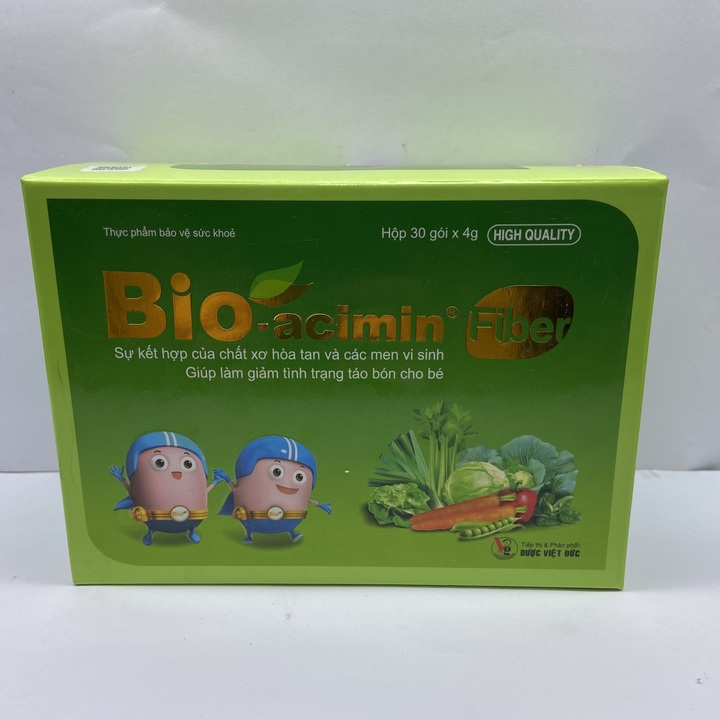 Men vi sinh bio-acimin fiber - hộp 30 gói