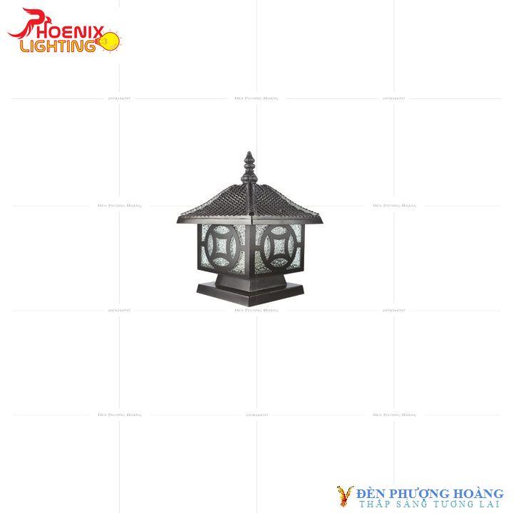 Đèn trụ cổng nhôm đúc d200 ph6055