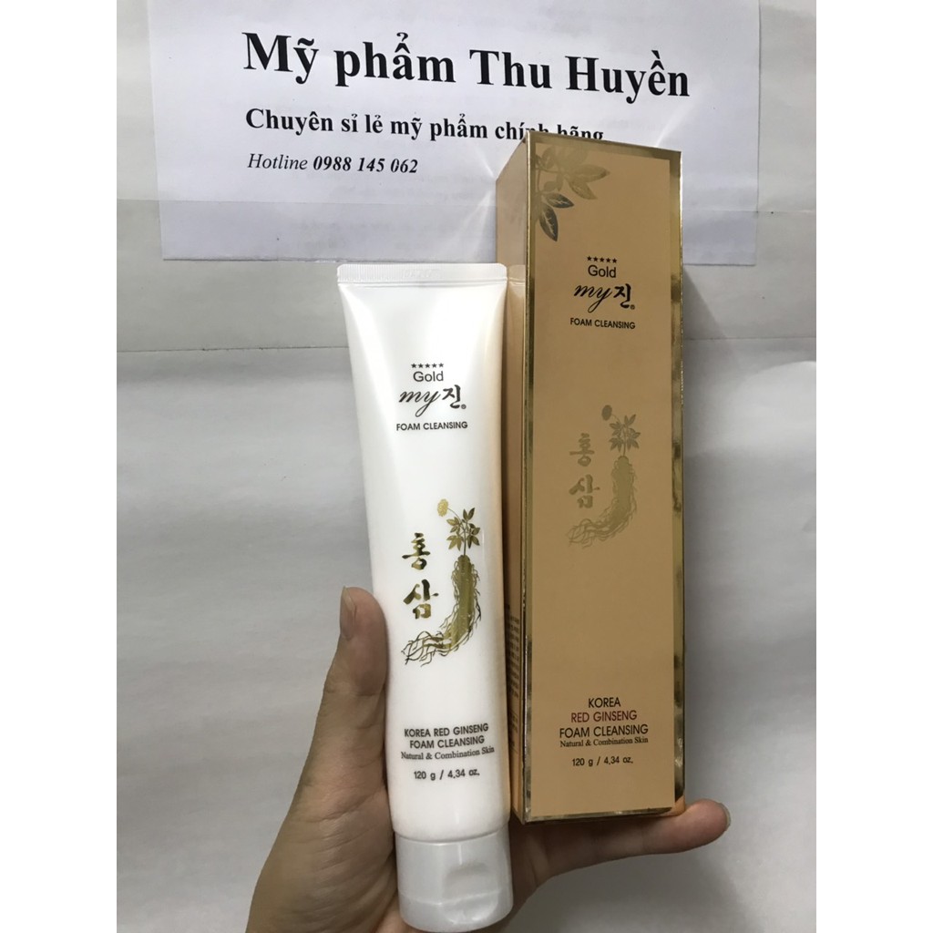 Sữa Rửa Mặt Sâm Vàng Hàn Quốc My Gold Red Ginseng Foam Cleaning