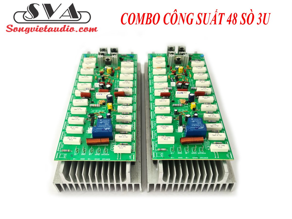 MẠCH CÔNG SUẤT 48 SÒ 3U 2 KÊNH RÁP LUÔN NHÔM VÀ SÒ