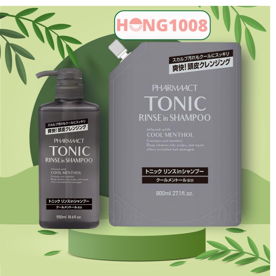 Dầu Gội Dành Cho Nam Pharmaact Tonic Rinse in Shampoo 550ml - Tonic Pharmaact - Shop Hong1008