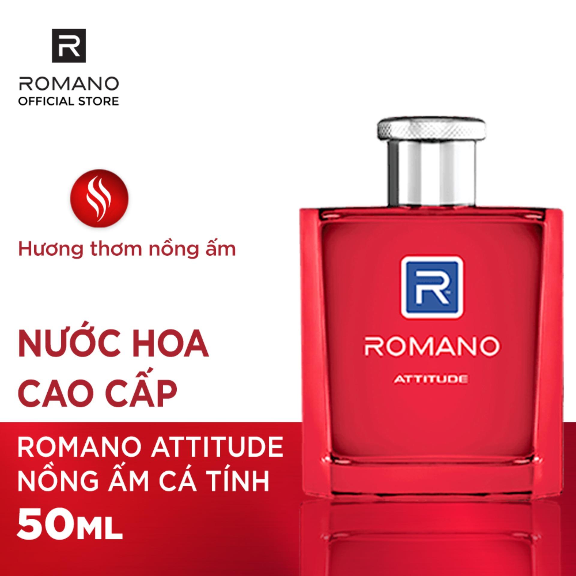 Nước hoa cao cấp Romano đỏ Attitude 50ml dành cho nam