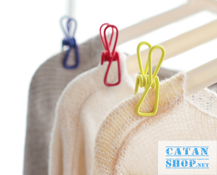 [HCM]Bộ 10 Chiếc Kẹp Quần Áo Tất Sách Vở Nhiều Màu Đa Năng Thép Không Gỉ Chất Lượng Caosiêu bèn Siêu Chắc Chắn GD369-KepColor-10