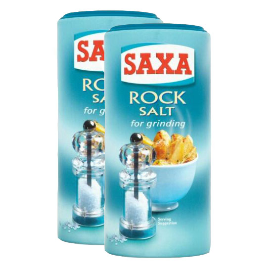 Combo 2 hủ muối ăn saxa rock salt for grinding 340g