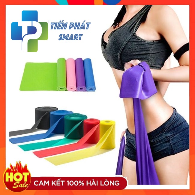 Dây Cao Su Đàn Hồi Kháng Lực Bản Thun Tập Gym Yoga Pilates Thể Lực 1.5 Thera Band Hàng Cao Cấp Chính Hãng Tienphatsmart