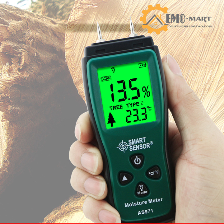 Máy đo độ ẩm gỗ smart sensor as971