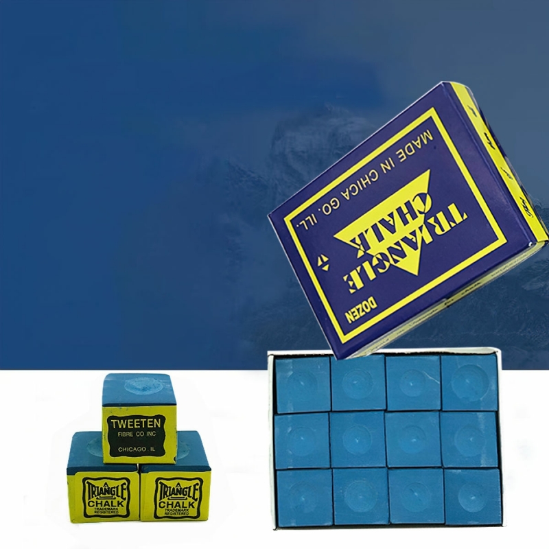 Hộp 12 viên lơ bida. Cục lơ bida, cục thoa lơ bi a, Tẩy phá thay thế cho đầu cơ bida / gậy phá bi a-HAUSE