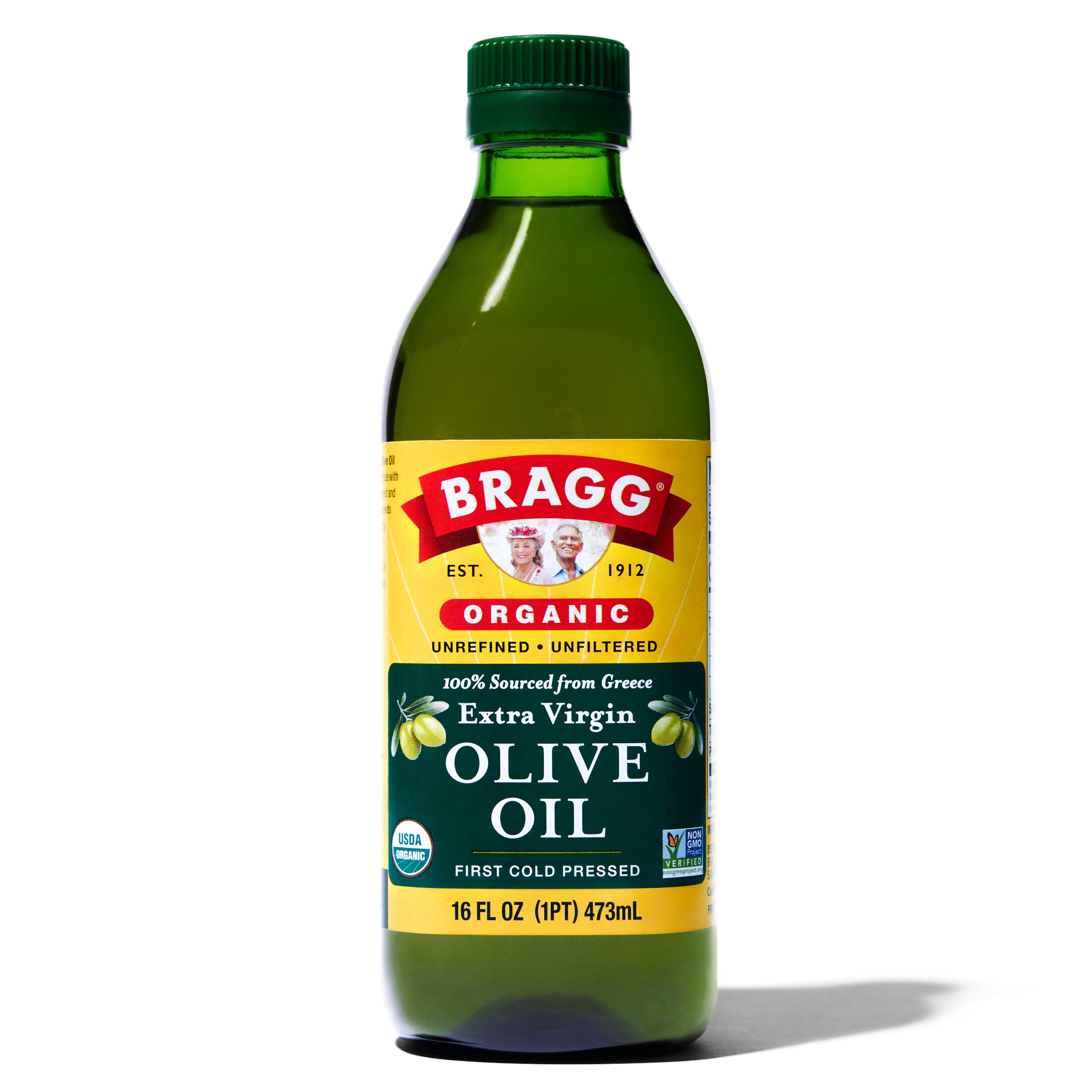 Dầu Olive Hữu Cơ Ép Lạnh Bragg (Organic Olive Oil) - 473ml