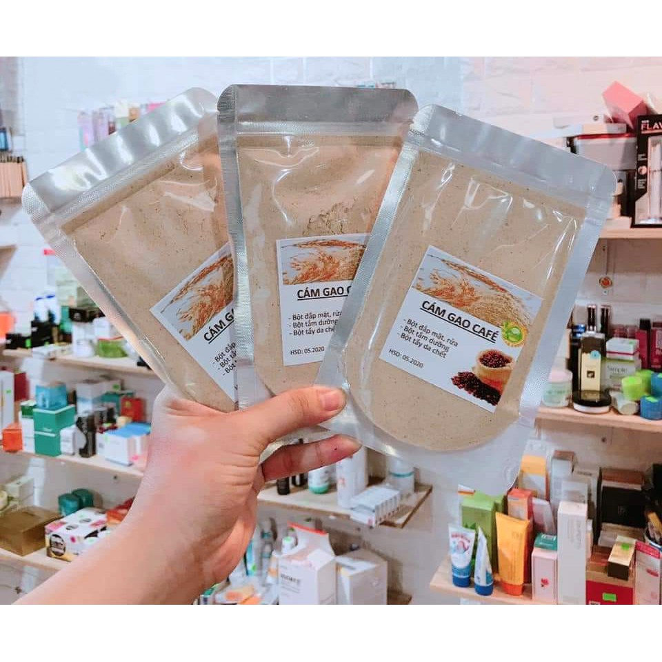 Combo 3 gói Cám gạo cafe dưỡng da gói 100g, cam kết hàng đúng mô tả, đa dạng mẫu mã, màu sắc, chất lượng đảm bảo an toàn