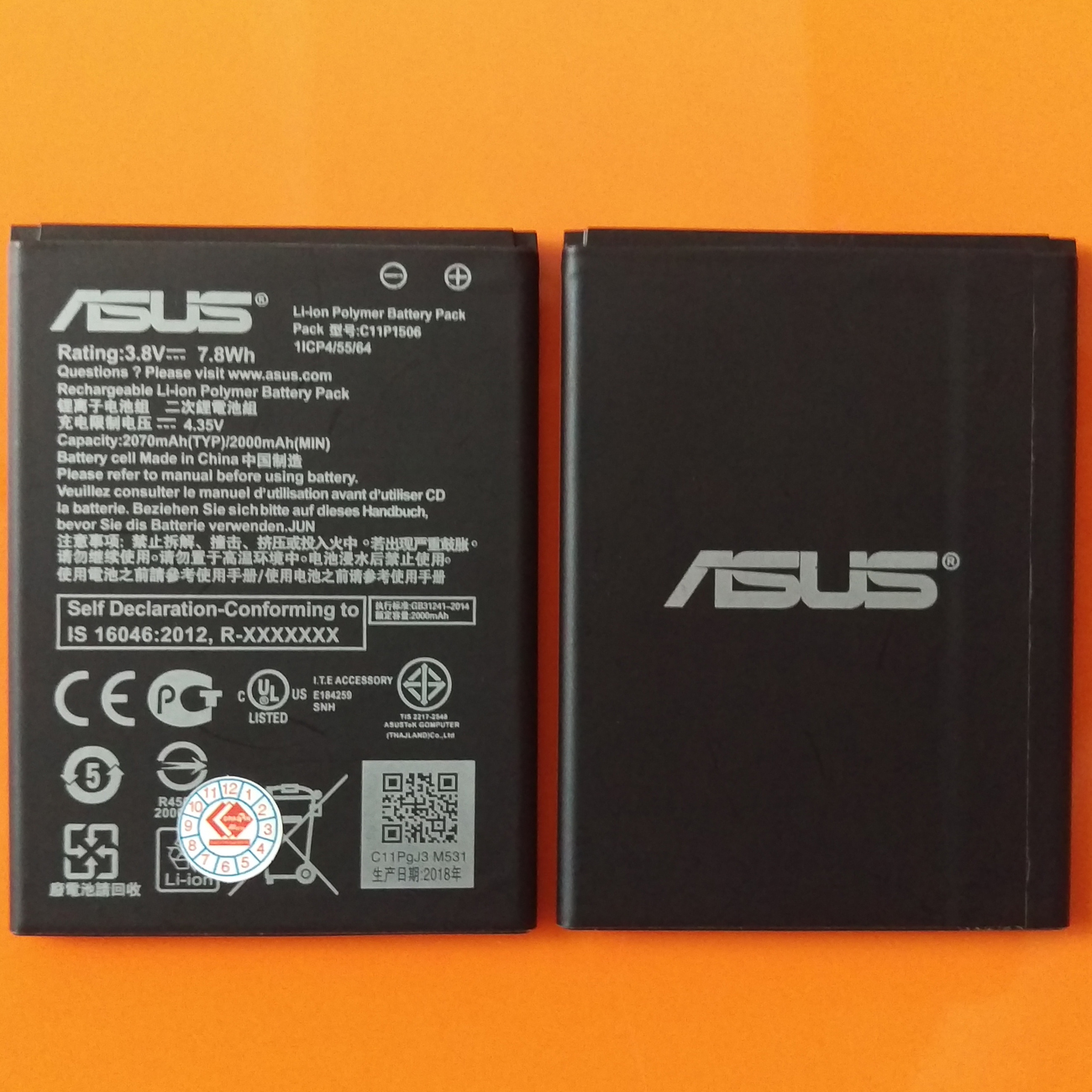 [HCM]Pin Asus Zenfone GO 5.0 Z00VD ZC500TG Dung Lượng 2070mAh - Zin Nguyên Bản Tháo Máy