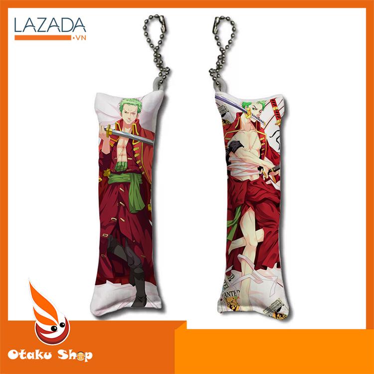 Móc khóa gối in hình Anime One Piece - Luffy - Zoro - Otaku shop