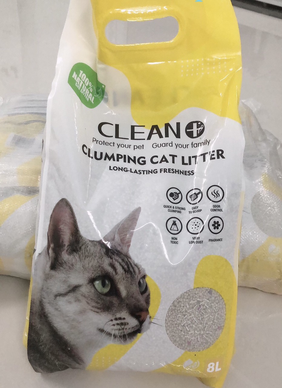 Cát vệ sinh cho mèo CLEAN PLUS thấm hút cực tốt, vón cục nhanh, mùi thơm, ít bụi tiết kiệm - Noodle shop