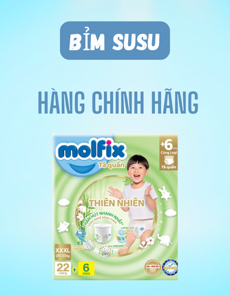 Bỉm tã quần molfix size xxxl 28 miếng