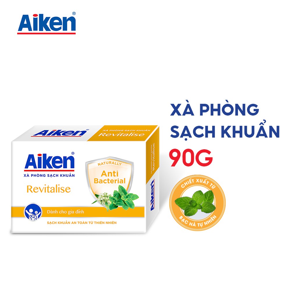 Aiken xà phòng chiết xuất bạc hà 90gr
