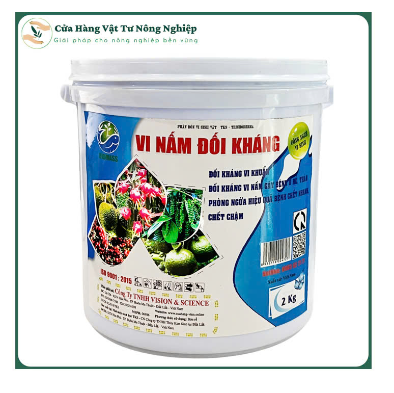 Trichoderma xô 2kg: ủ phân hữu cơ, phòng trừ nấm khuẩn gây hại cây trồng