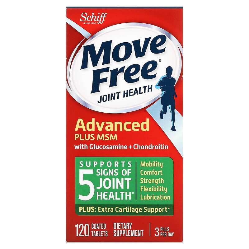 Schiff, Move Free Joint Health, Advanced Plus MSM with Glucosamine & Chondroitin, 120 Viên