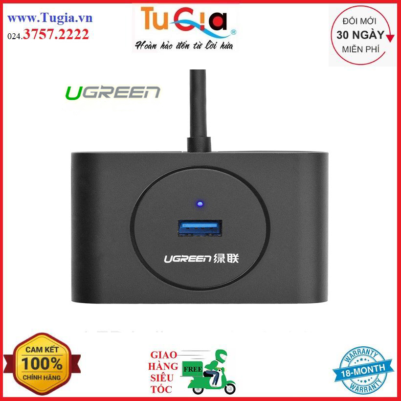 Hub 4 cổng usb 3.0 ugreen 20291 1m - hàng chính hãng