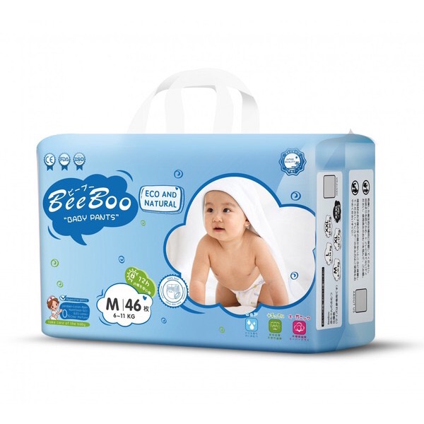 Bỉm Dán Quần BeeBoo Nội Địa Nhật đủ size S56 M50 M46 L42 XL40 XXL38 XXXL36