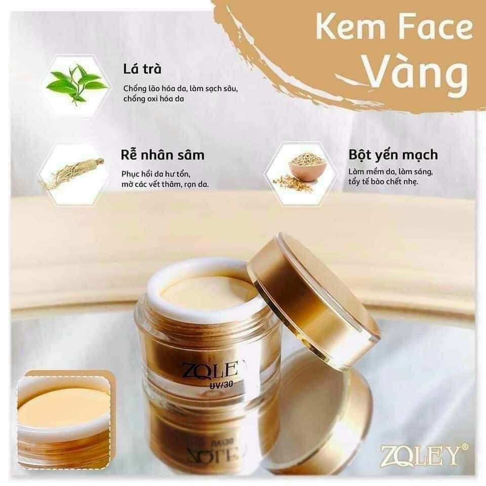 Kem Dưỡng Trắng Chống lão Hóa Face Vàng Zoley 10g Chính Hãng