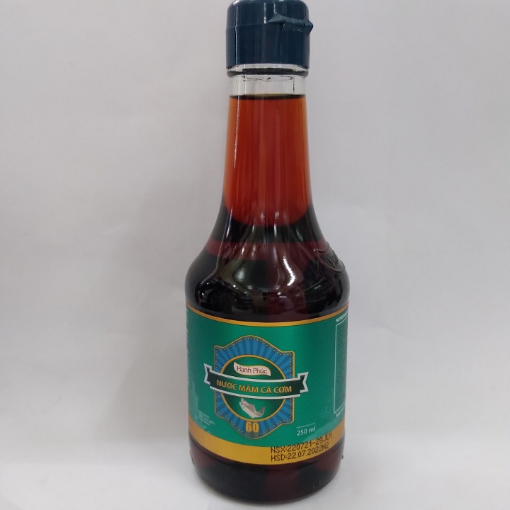 Nước mắm hạnh phúc 60 độ đạm chai 250ml