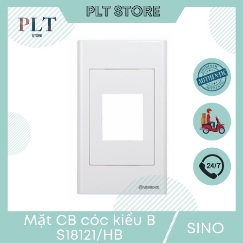 Mặt nhựa chứa 1 mccb kiểu b sino s18121/hb dòng s18