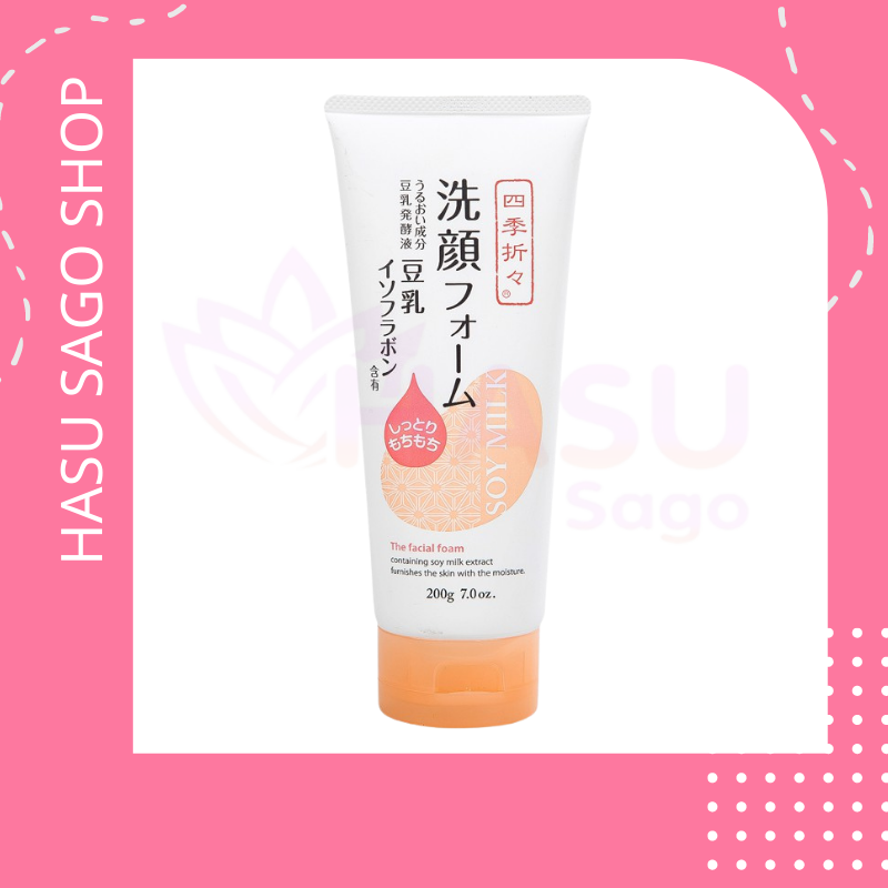 [GIẢM 5% ĐƠN 129K][HCM]Sữa Rửa Mặt Sữa Đậu Nành Soy Milk The Facial Foam 200g Nhật Bản