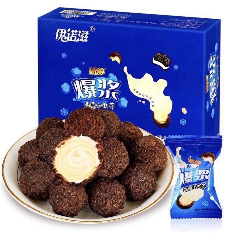 Bánh oreo socola nhân sữa tan chảy 3 lớp hộp 200g