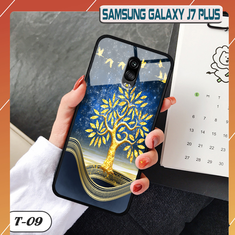Ốp lưng kính 3D Samsung Galaxy J7 Plus