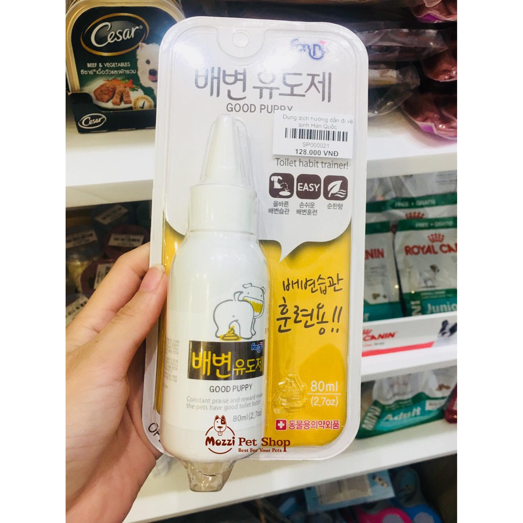 [HCM]Dung dịch hướng dẫn chó mèo đi vệ sinh Forcans Hàn Quốc / Chai 80ml