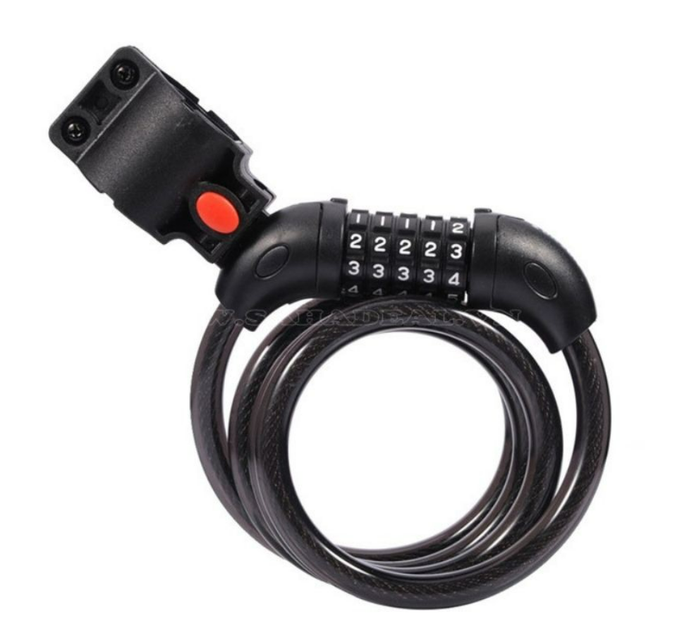 Khoá dây 5 số cao cấp cho xe đạp tonyon