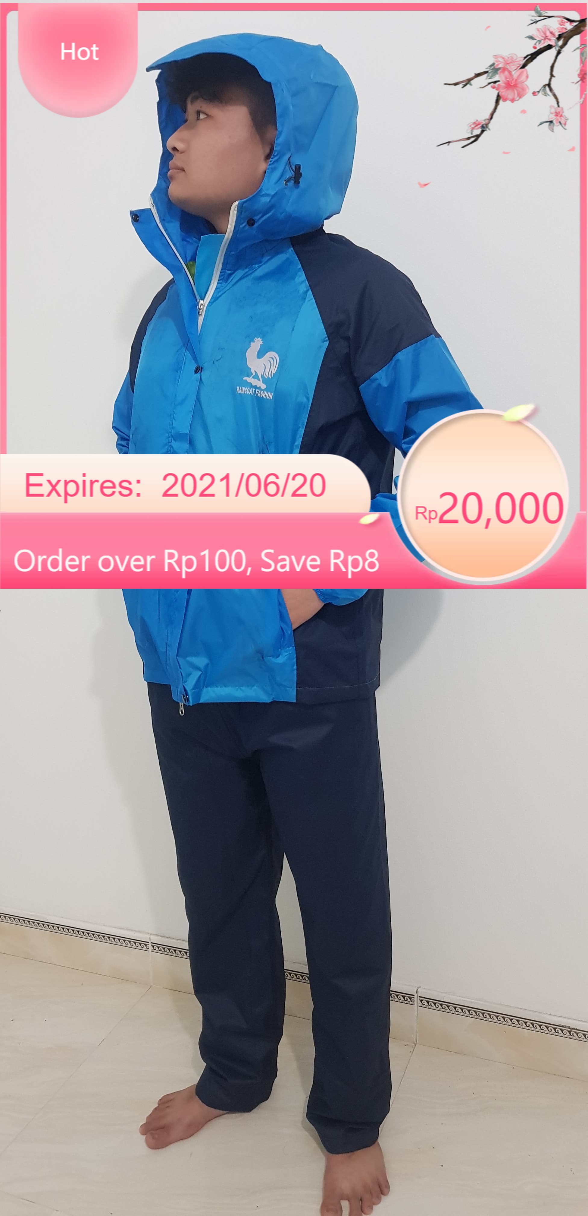 Áo mưa Bộ cao cấp (ảnh chụp màu sắc thật 100%)Áo mưa bộ Cao Cấp Siêu Bền deo dai 2 lớp PU