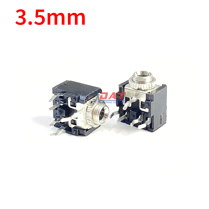 Jack audio 3.5mm 5 chân có ren đai ốc pj-0356-5p