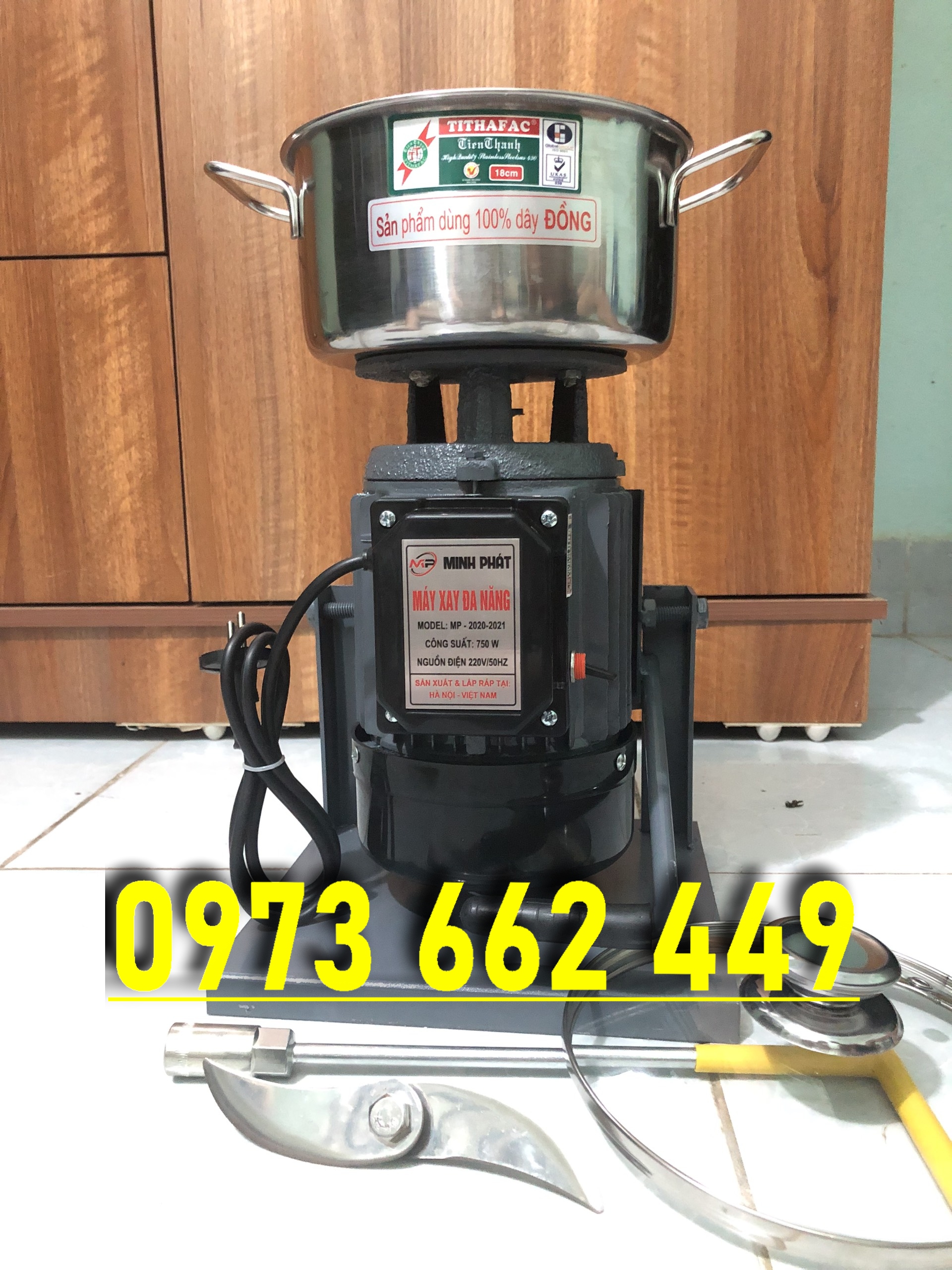 Máy xé thịt gà, máy xay ruốc, máy làm chà bông 750W 1kg/lần