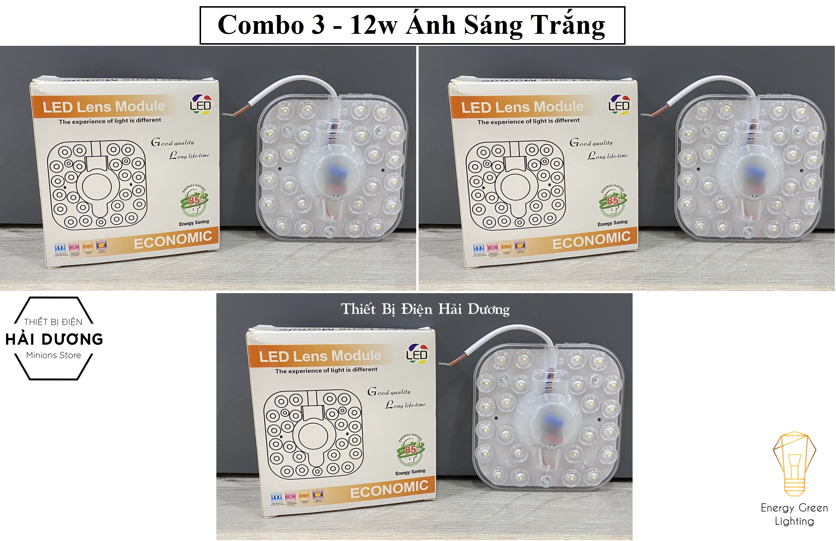 Combo 3 Main Led Mô-Đun Âm Trần (12W ,18W ,24W ,36W) Có Nam Châm Gắn Sau - Main Led Chuyên Thay Thế Bóng Led Chấn Lưu Ốp Trần - Tiện Lợi Gọn Nhẹ Điện 220v Siêu Sáng