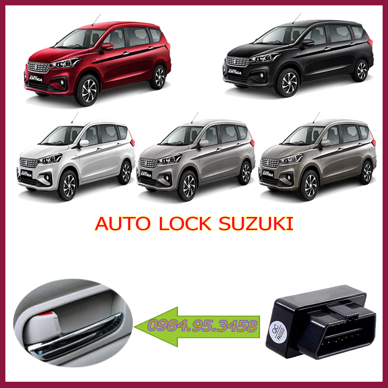 Auto Lock Suzuki Ertiga 2020 Chốt cửa tự động cắm Zin