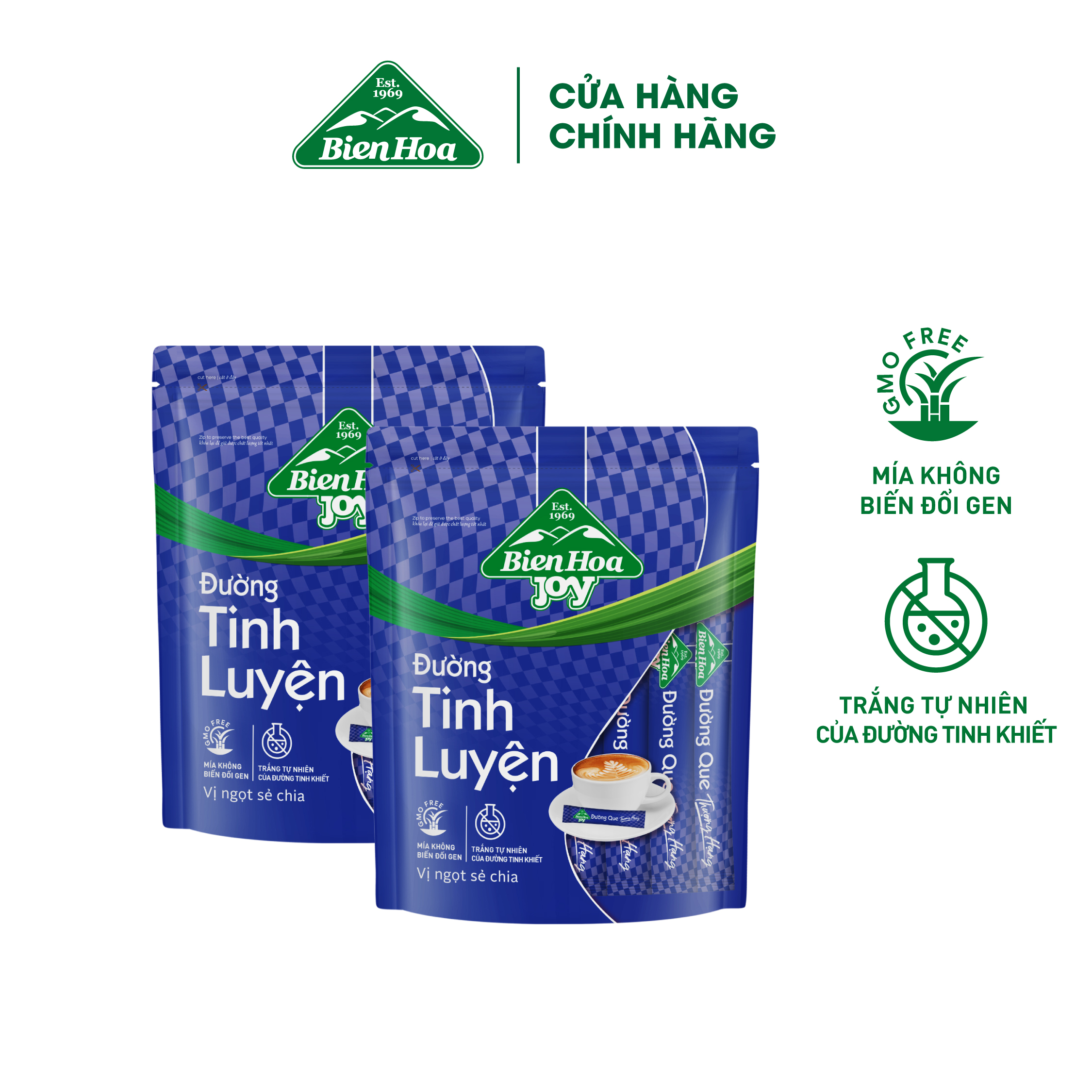 Combo 2 túi đường biên hòa joy stick 6g /túi