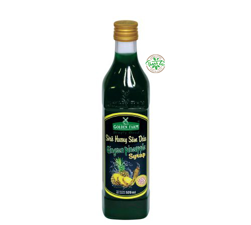 Siro golden farm sâm dứa chai thủy tinh 520ml