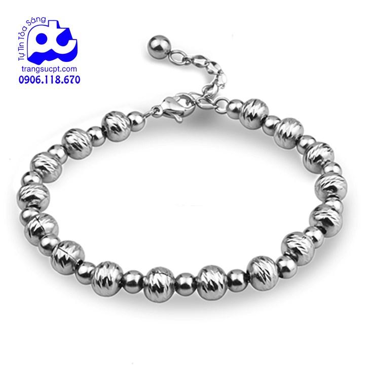 Lắc tay nữ inox cao cấp sang trọng rẻ đẹp không đen HCM - MP-LTNU122