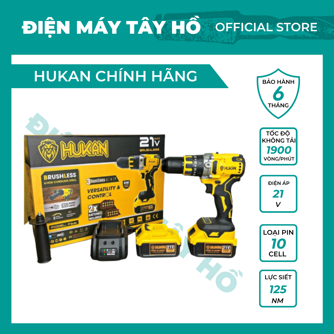 Khoan 3 chức năng không than HUKAN F66, model mới nhất