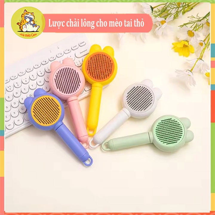 Lược chải lông cho mèo tai thỏ, bàn chải lông cho thú cưng