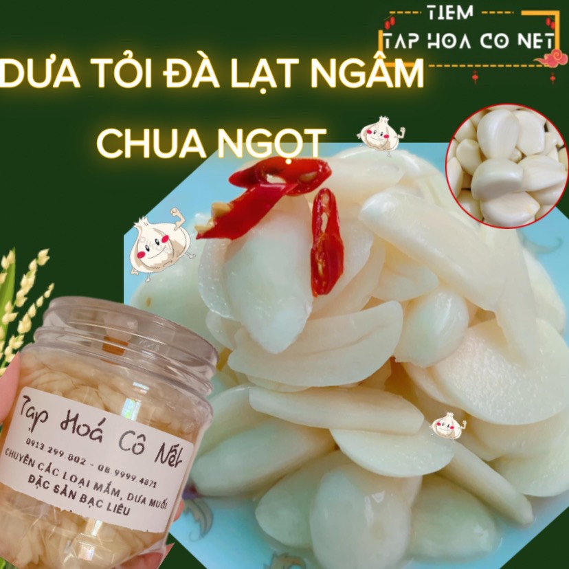 Dưa tỏi đà lạt ngâm chua giòn ngọt nhà làm