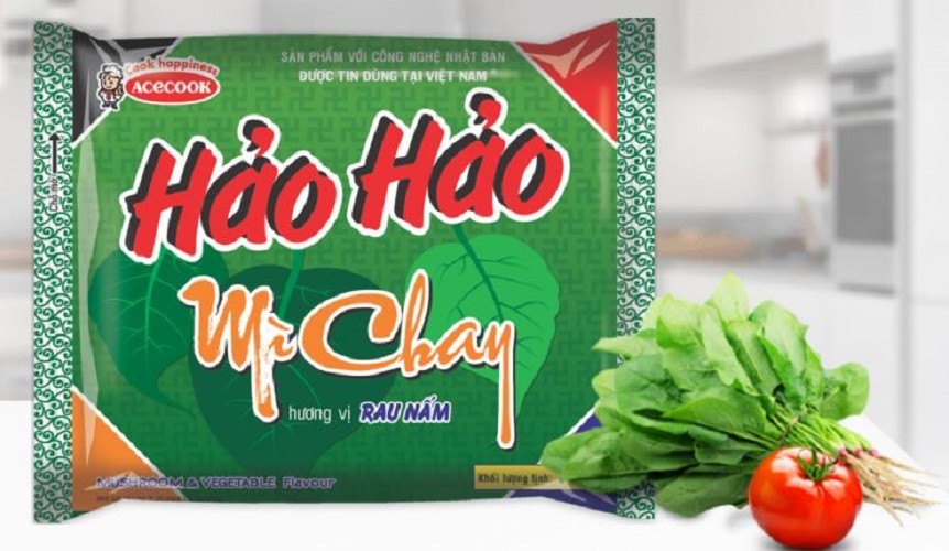 Thùng 30 gói mì hảo hảo chay rau nấm