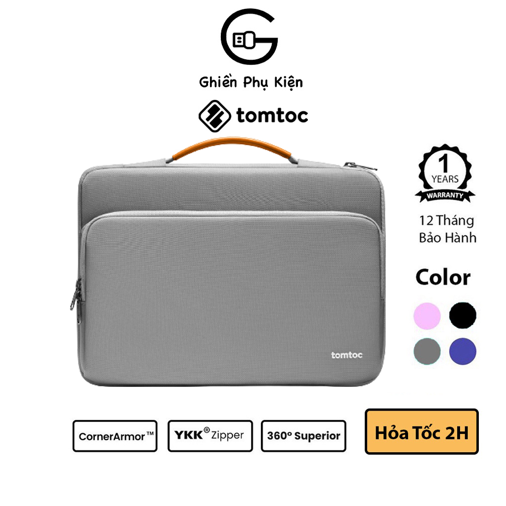 Túi xách chống sốc tomtoc usa a14 briefcase macbook m1/m2 13/14/15/16inch - hàng chính hãng