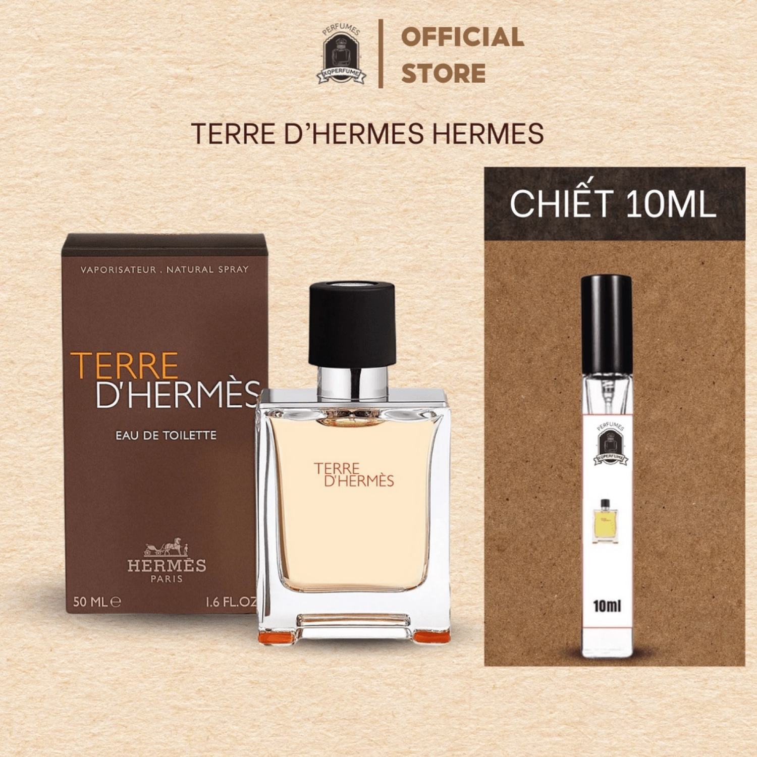 Nước hoa nam mini terre d'h.ermes eau de toilette edt _mẫu chiết 10ml