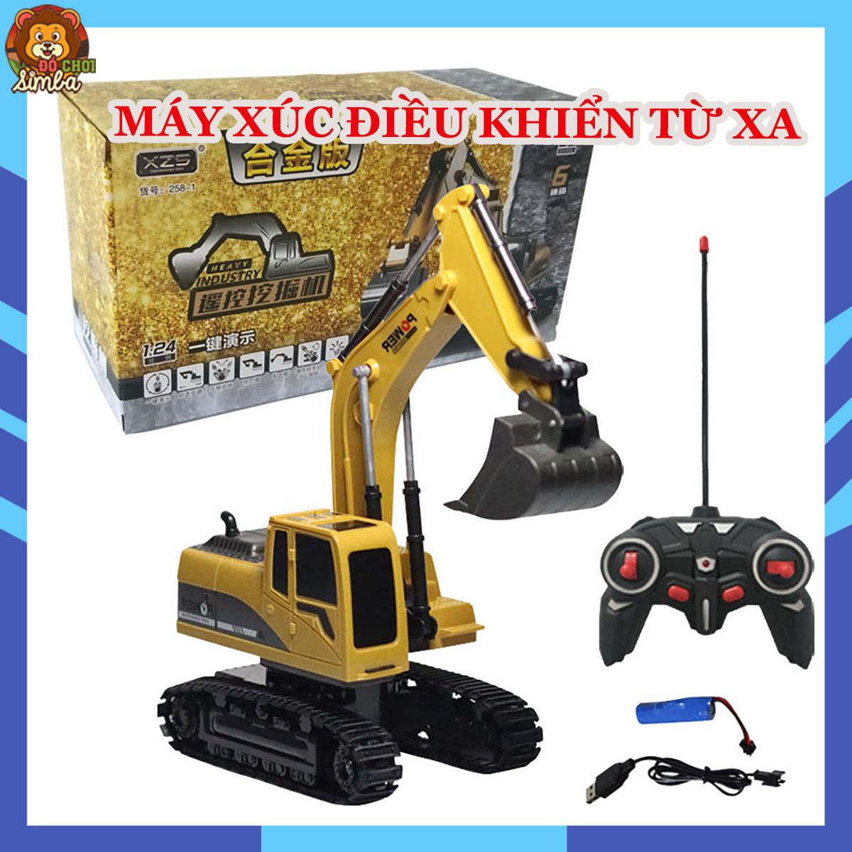 Máy xúc điều khiển từ xa 6 kênh, phạm vi điều khiển xa