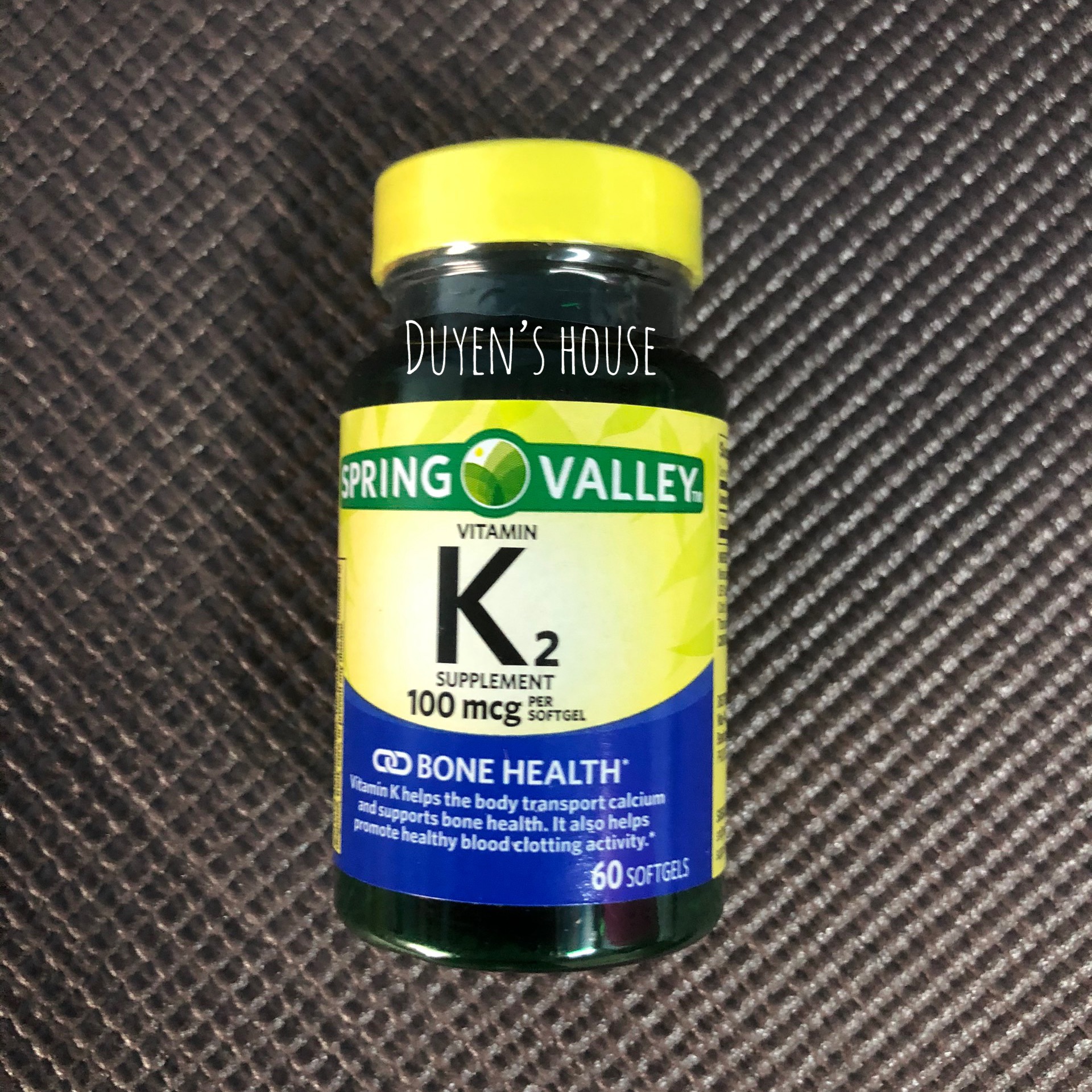 [HCM]Vitamin K2 Supplement 100mcg Spring Valley Bone Health