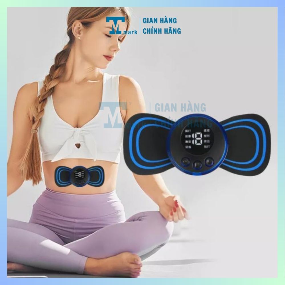 Miếng massage xung điện cổ vai gáy, bắp tay, lưng bằng sung điện giảm đau nhức hiệu qủa -máy mat xa toàn thân 10 chế độ