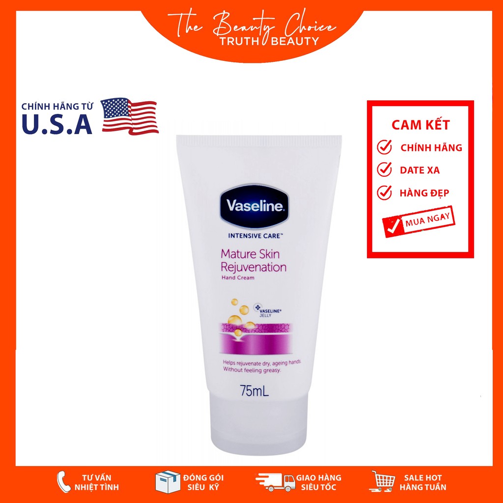 Kem dưỡng tay Vaseline Intensive Care Mature Skin Rejuvenation Hand Cream
