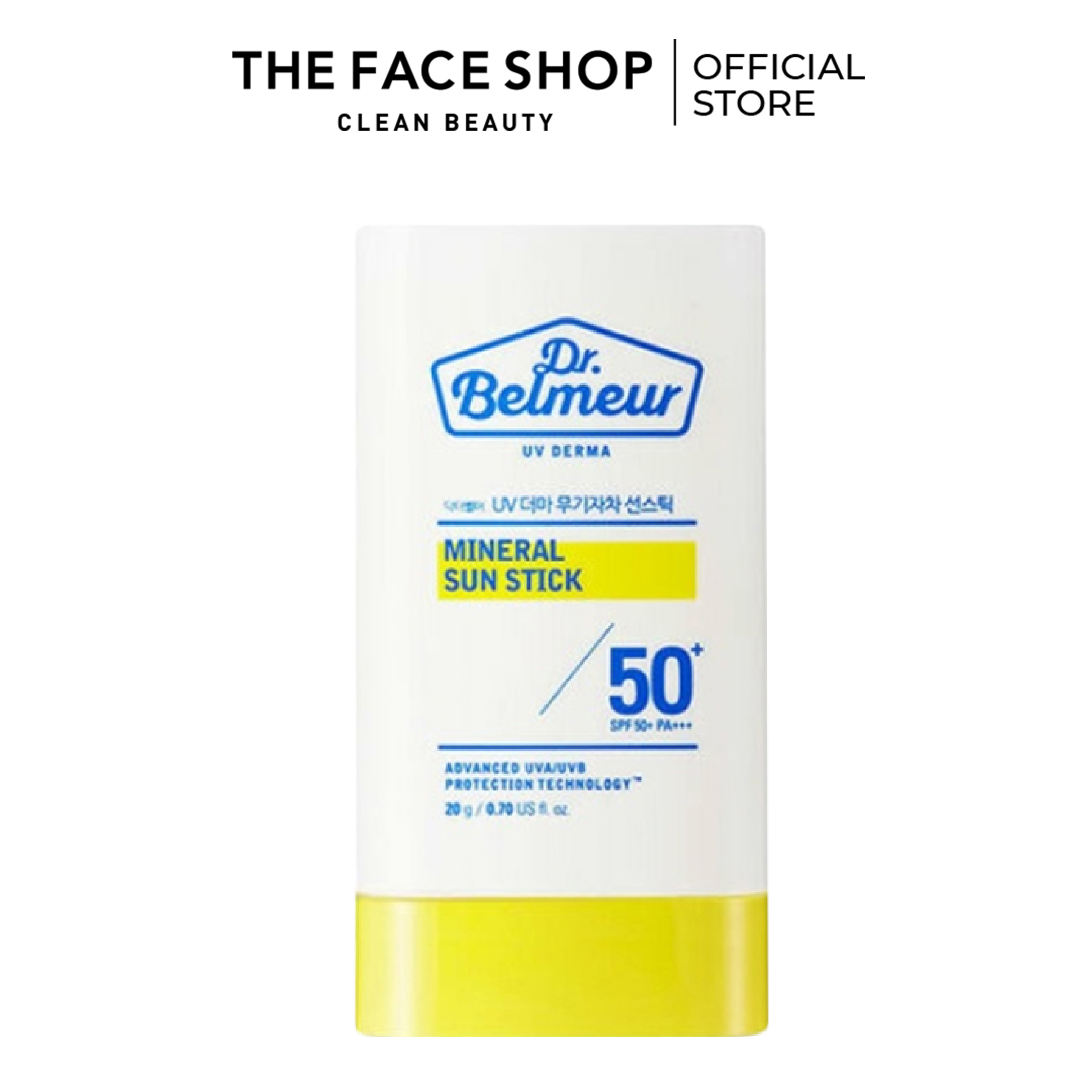 Thanh Chống Nắng TheFaceShop Dr.Belmeur Uv Derma Mineral Sun Stick Spf50+Pa+++ 20ML